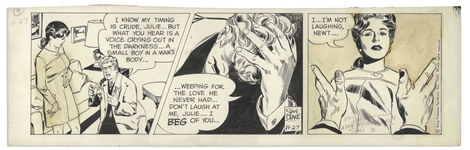 The Heart of Juliet Jones 1969 Comic Strip Hand-Drawn & Signed by Stan Drake